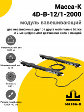 Модуль взвешивающий Масса-К 4D-B-12/1-2000, арт. 56050