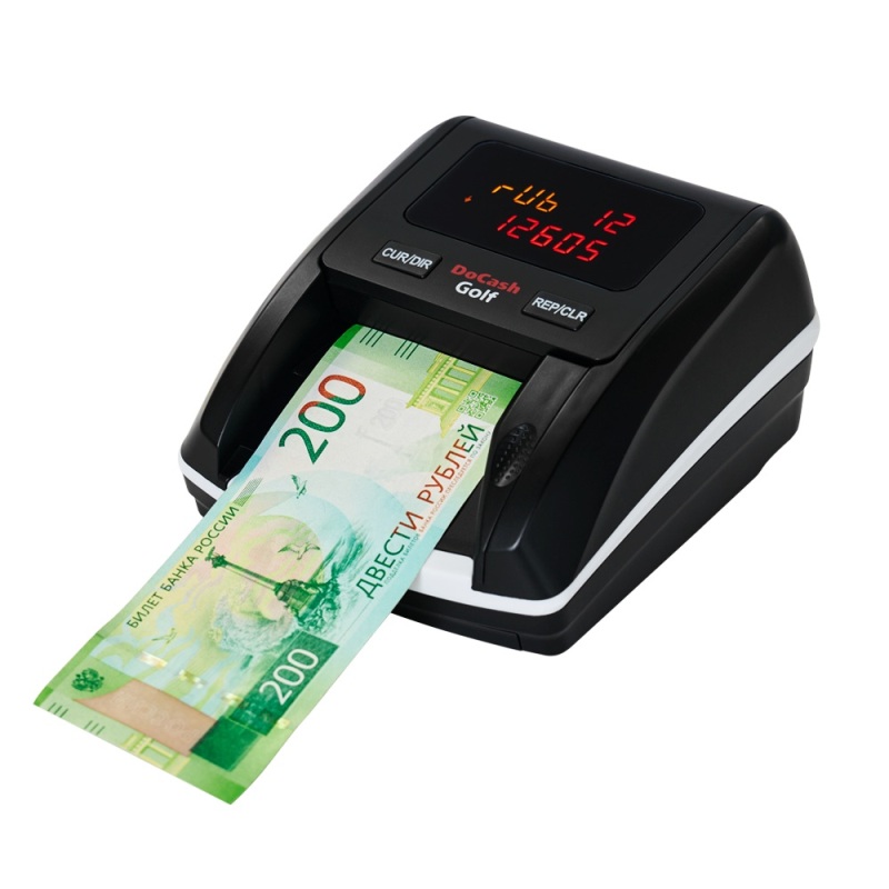 Детектор банкнот DoCash Golf RUB (с аккумулятором) Детектор банкнот DoCash Golf RUB (с аккумулятором)