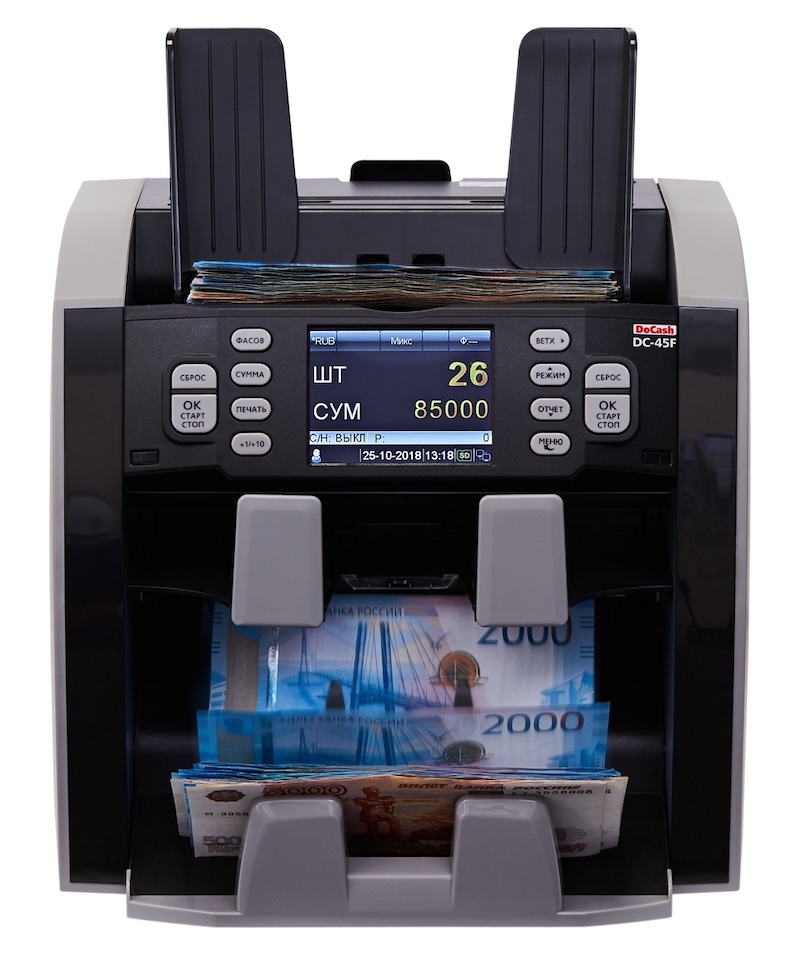 Сортировщик банкнот DoCash DC-45F, с выносным дисплеем Сортировщик банкнот DoCash DC-45F, с выносным дисплеем