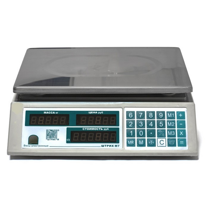 Весы торговые Штрих-М М7Т 15-2.5 А версия 3.2 (LCD) Весы торговые Штрих-М М7Т 15-2.5 А версия 3.2 (LCD)