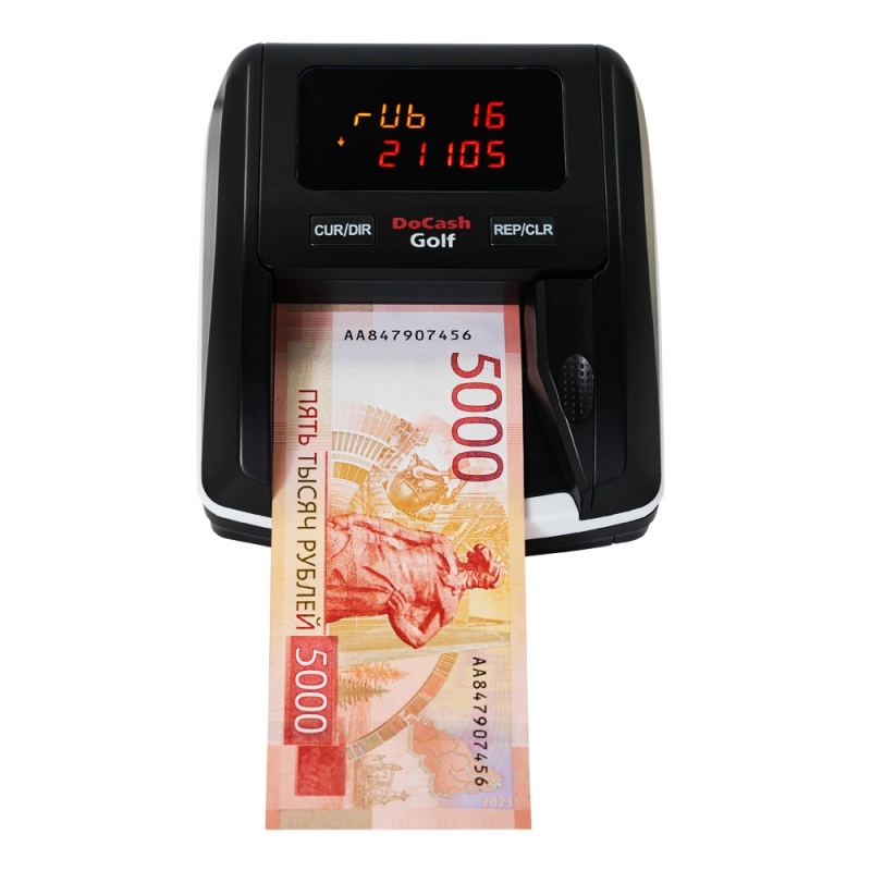 Детектор банкнот DoCash Golf RUB (без аккумулятора) Детектор банкнот DoCash Golf RUB (без аккумулятора)