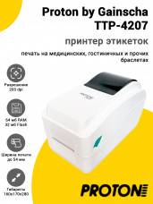 Принтер этикеток Proton by Gainscha TTP-4207 (203dpi, USB/Ethernet)