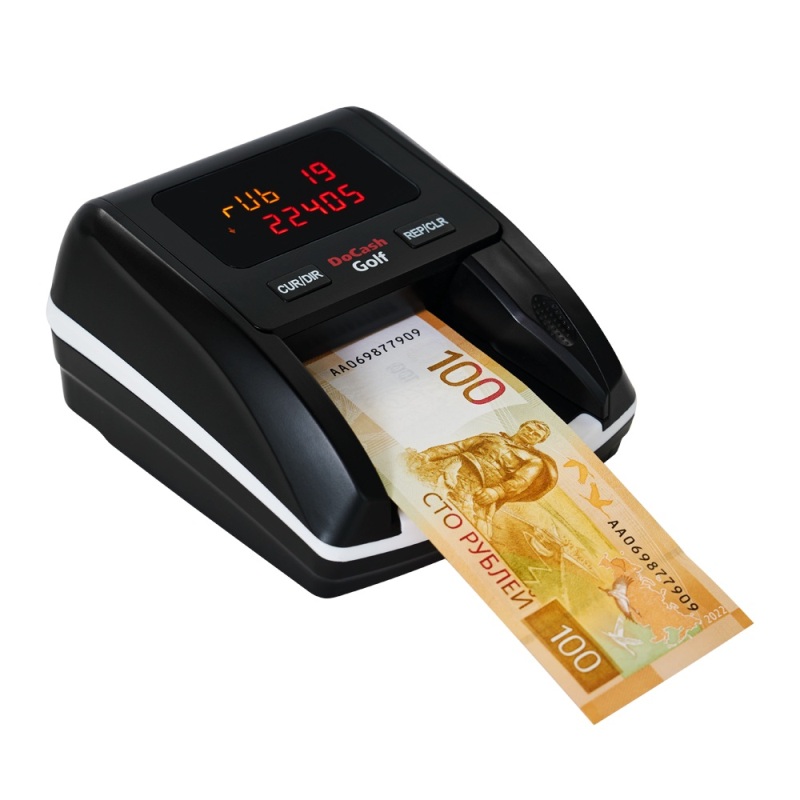 Детектор банкнот DoCash Golf RUB (с аккумулятором) Детектор банкнот DoCash Golf RUB (с аккумулятором)