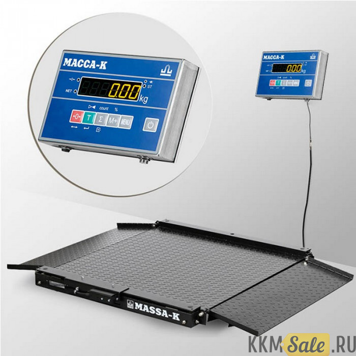 Весы платформенные с пандусом Масса-К 4D-LA-15/12-1000-AB(RUEW) Весы платформенные с пандусом Масса-К 4D-LA-15/12-1000-AB(RUEW)