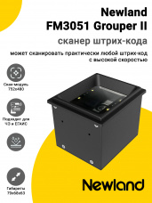 Сканер штрих-кода Newland FM3051 Grouper II (2D, USB)